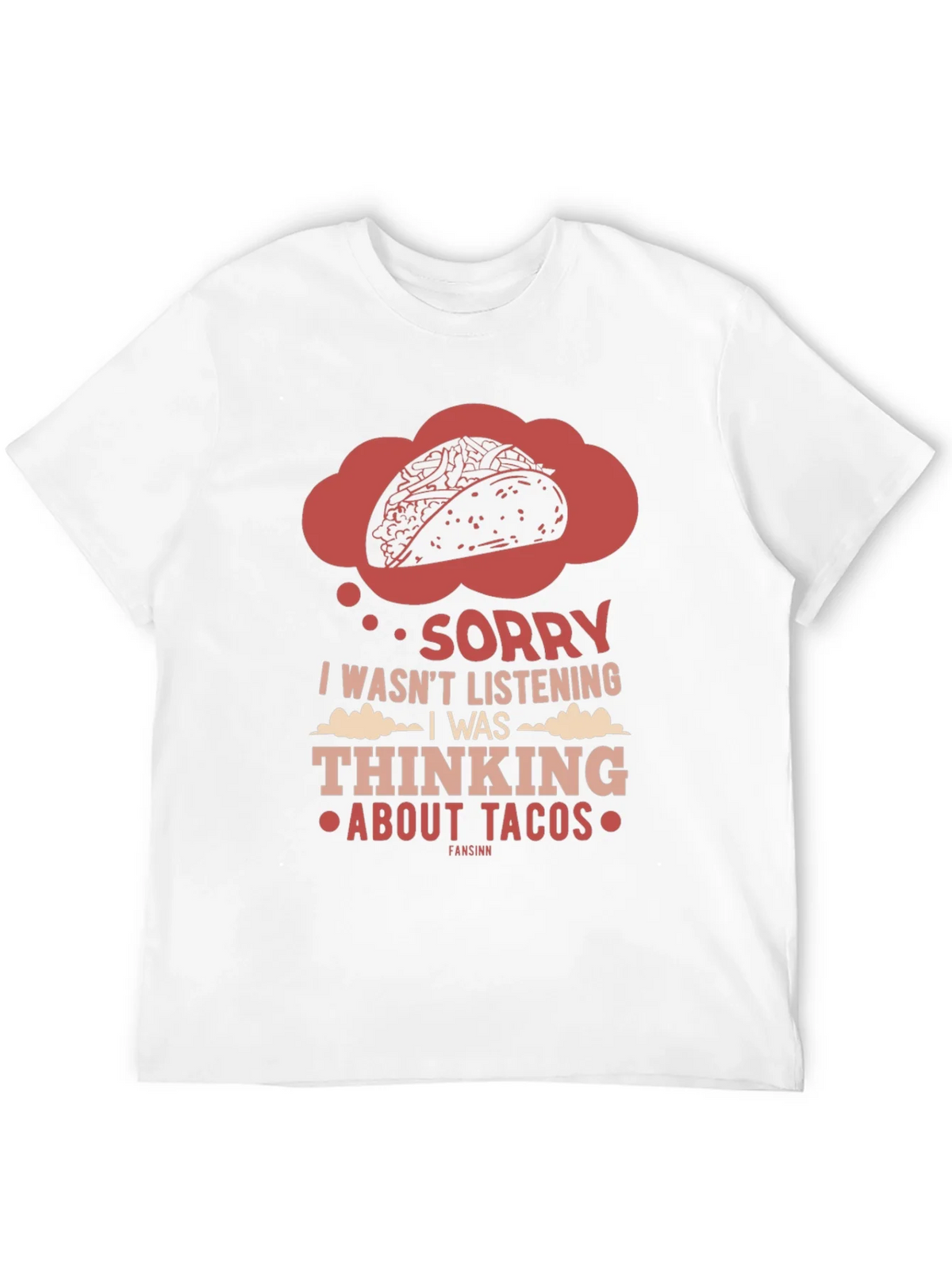 Taco Thought T-Shirt - Funny Foodie Tee product image 4