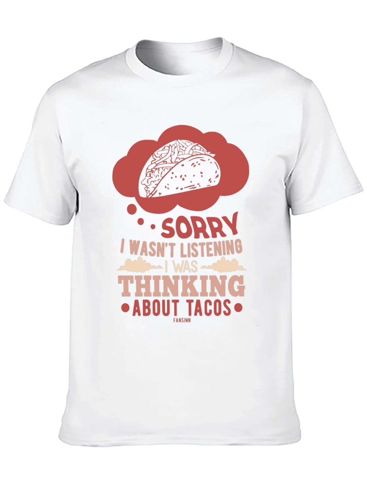 Taco Thought T-Shirt - Funny Foodie Tee product image 3