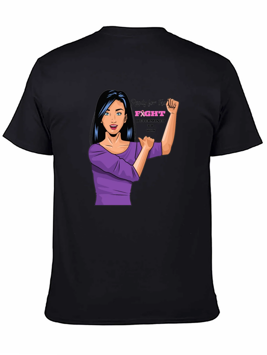 Empowered Woman Graphic Tee - Breast Cancer Awareness product image 2