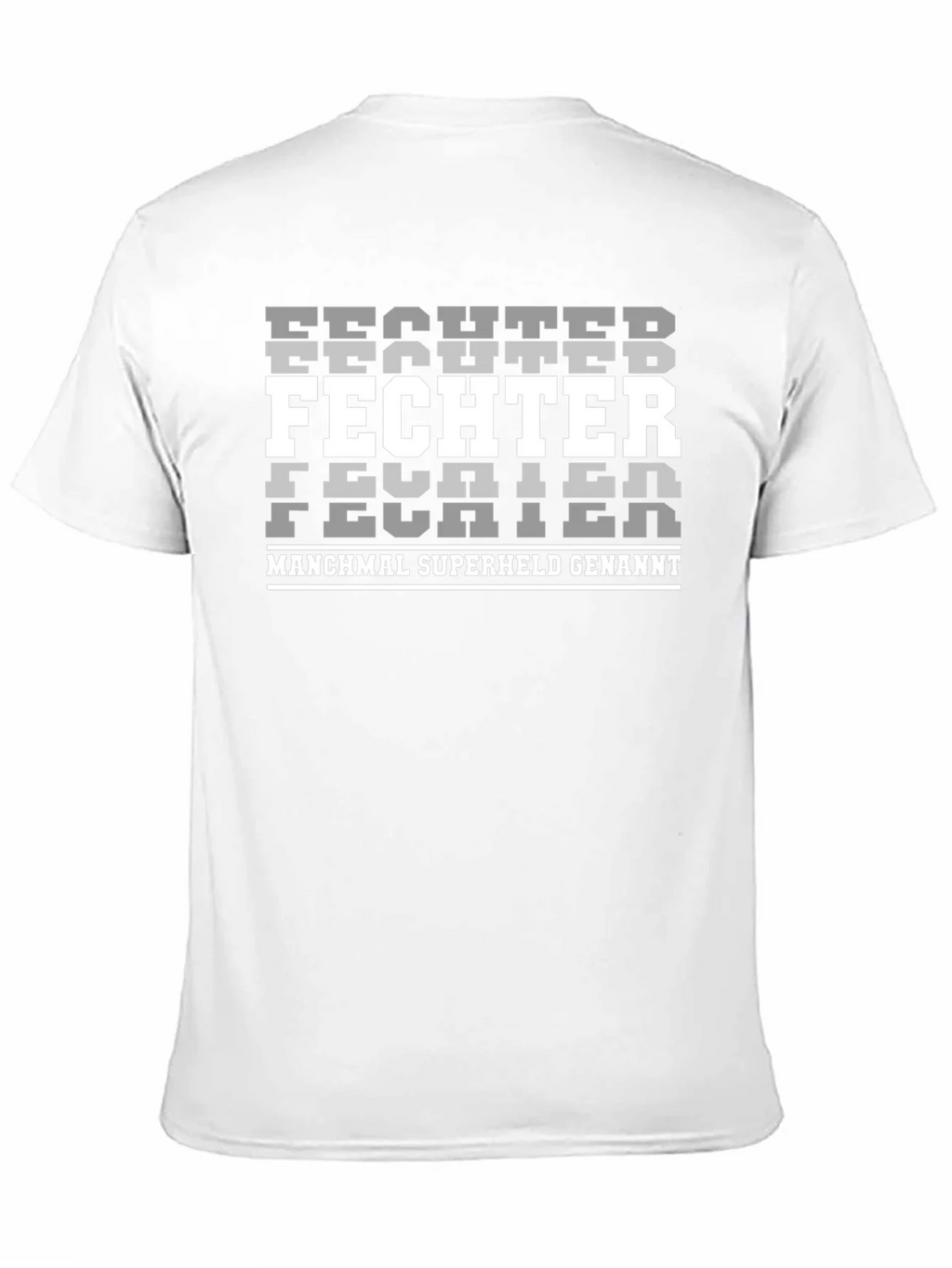 Fighter Superhero Black Graphic T-Shirt product image 6