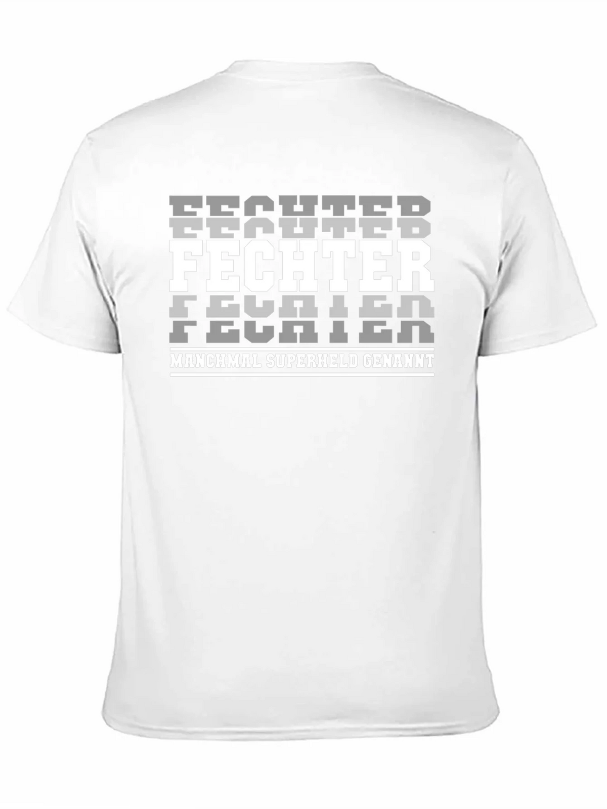 Fighter Superhero Black Graphic T-Shirt product image 6