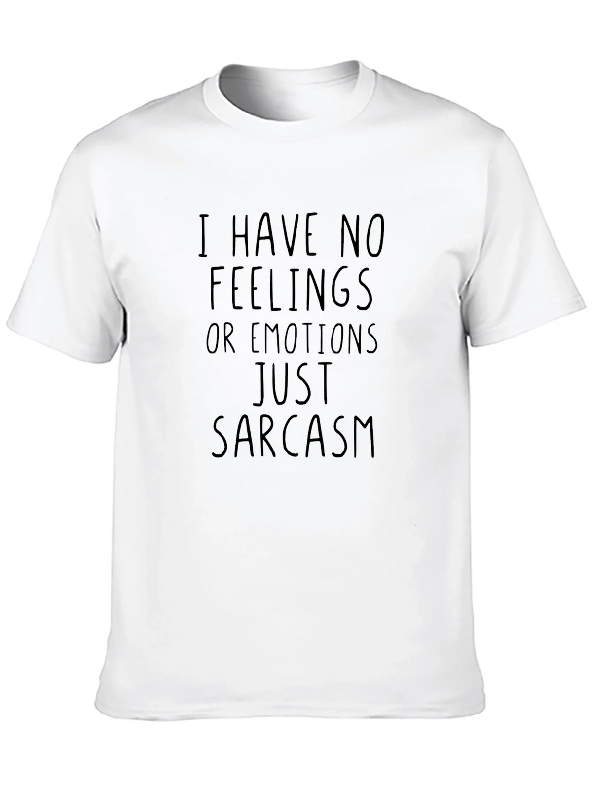 Sarcastic Humor Black T-Shirt - No Feelings product image 3