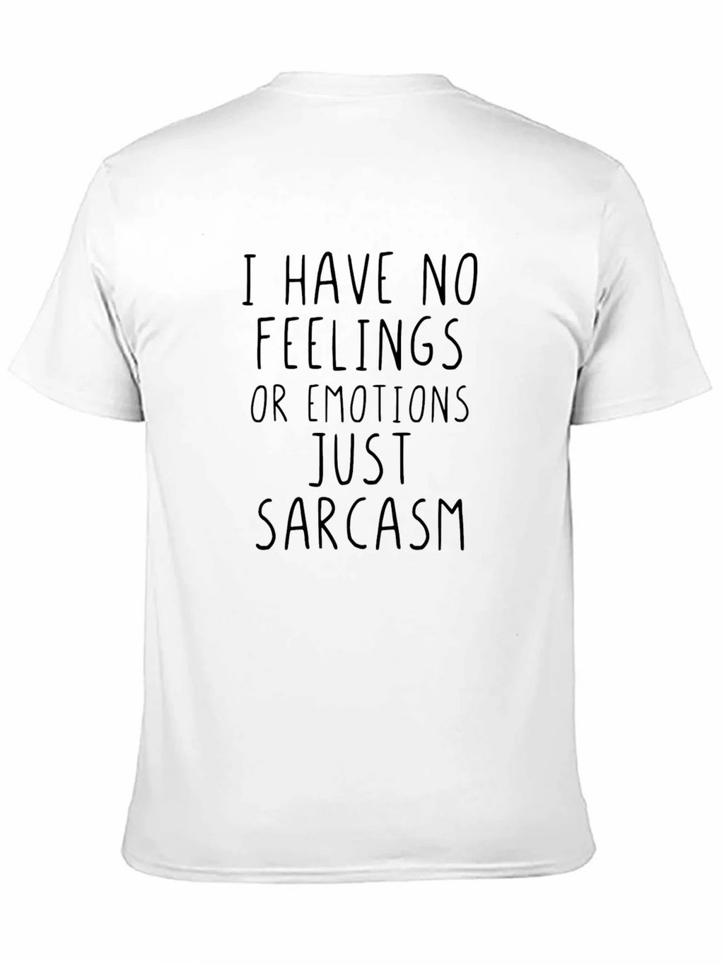 Sarcastic Humor Black T-Shirt - No Feelings product image 4