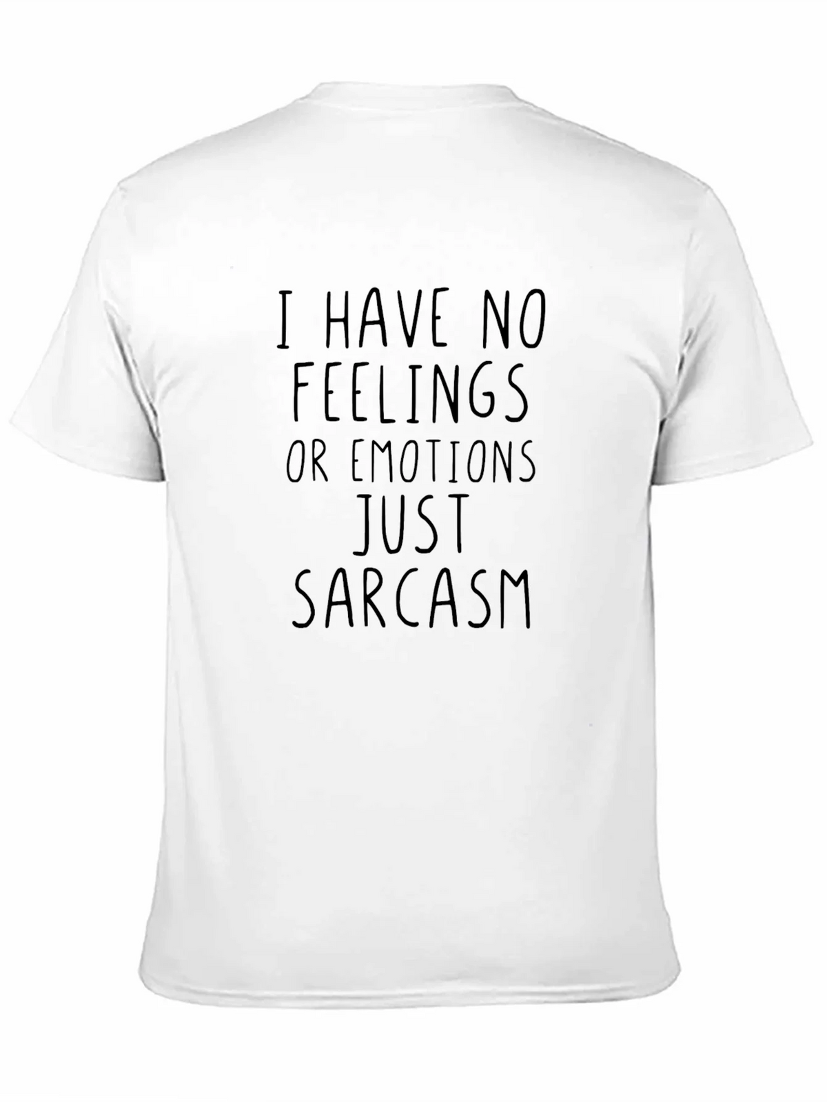 Sarcastic Humor Black T-Shirt - No Feelings product image 4