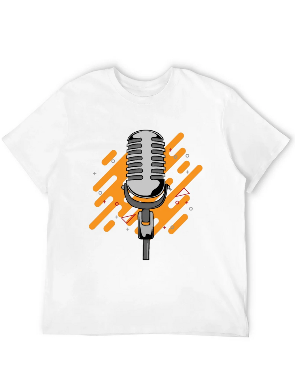 Retro Microphone Graphic Black T-Shirt product image 2