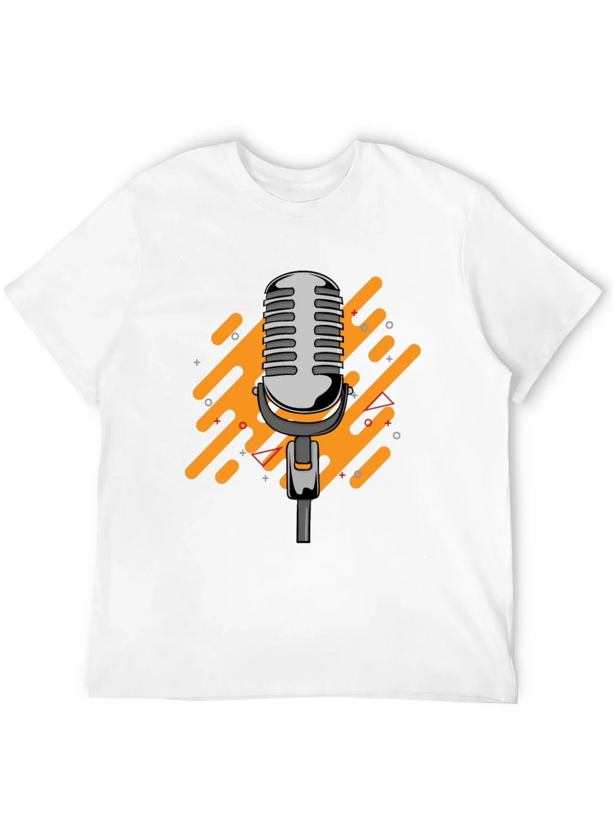 Retro Microphone Graphic Black T-Shirt product image 2