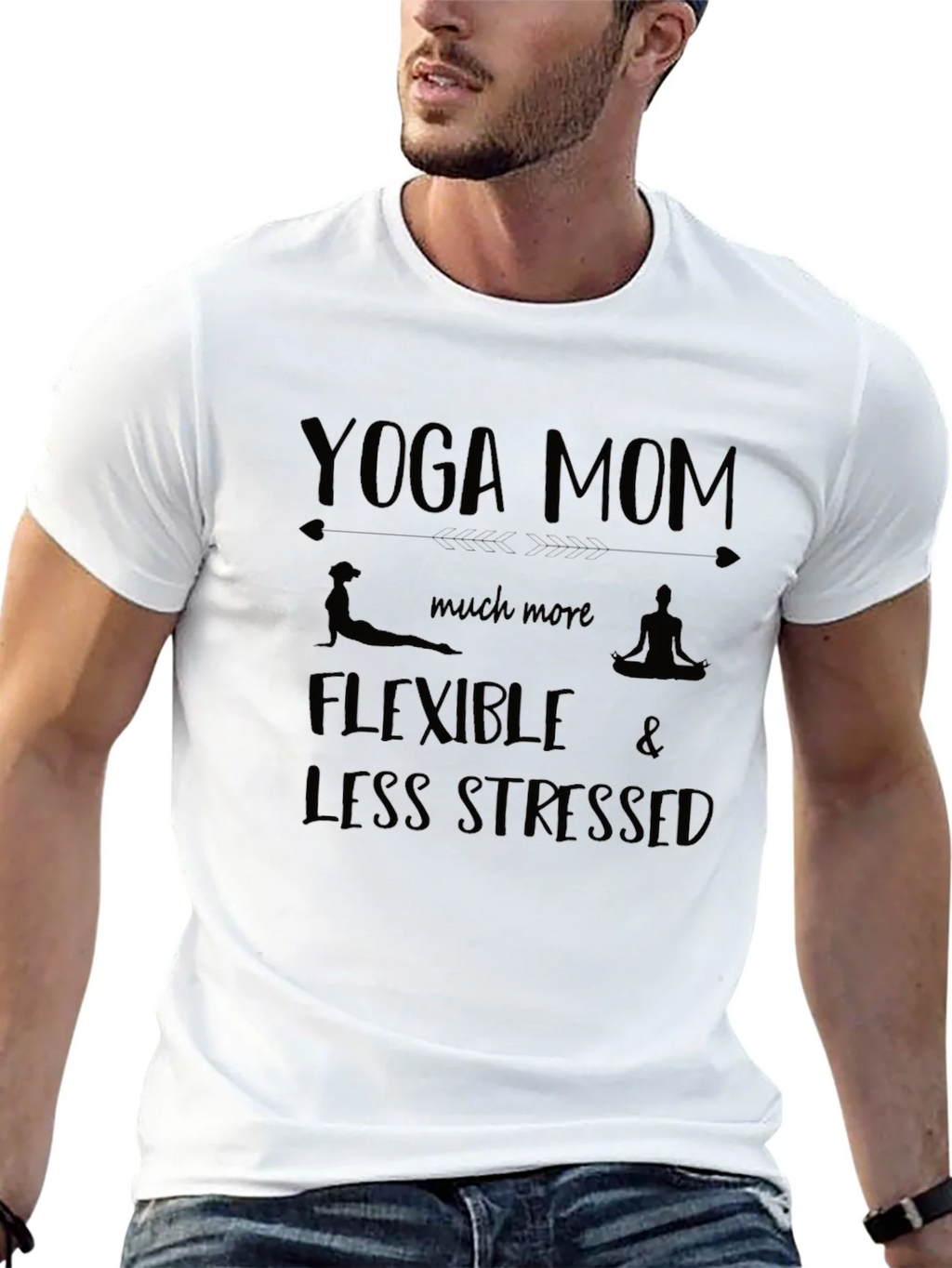 Yoga Mom Flexible Stressed Graphic T-Shirt product image 2