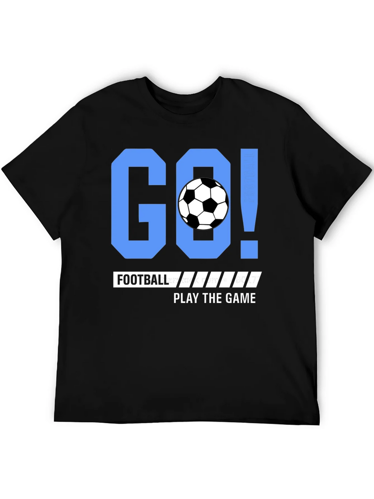 Go Football Play the Game Black T-shirt product image 1