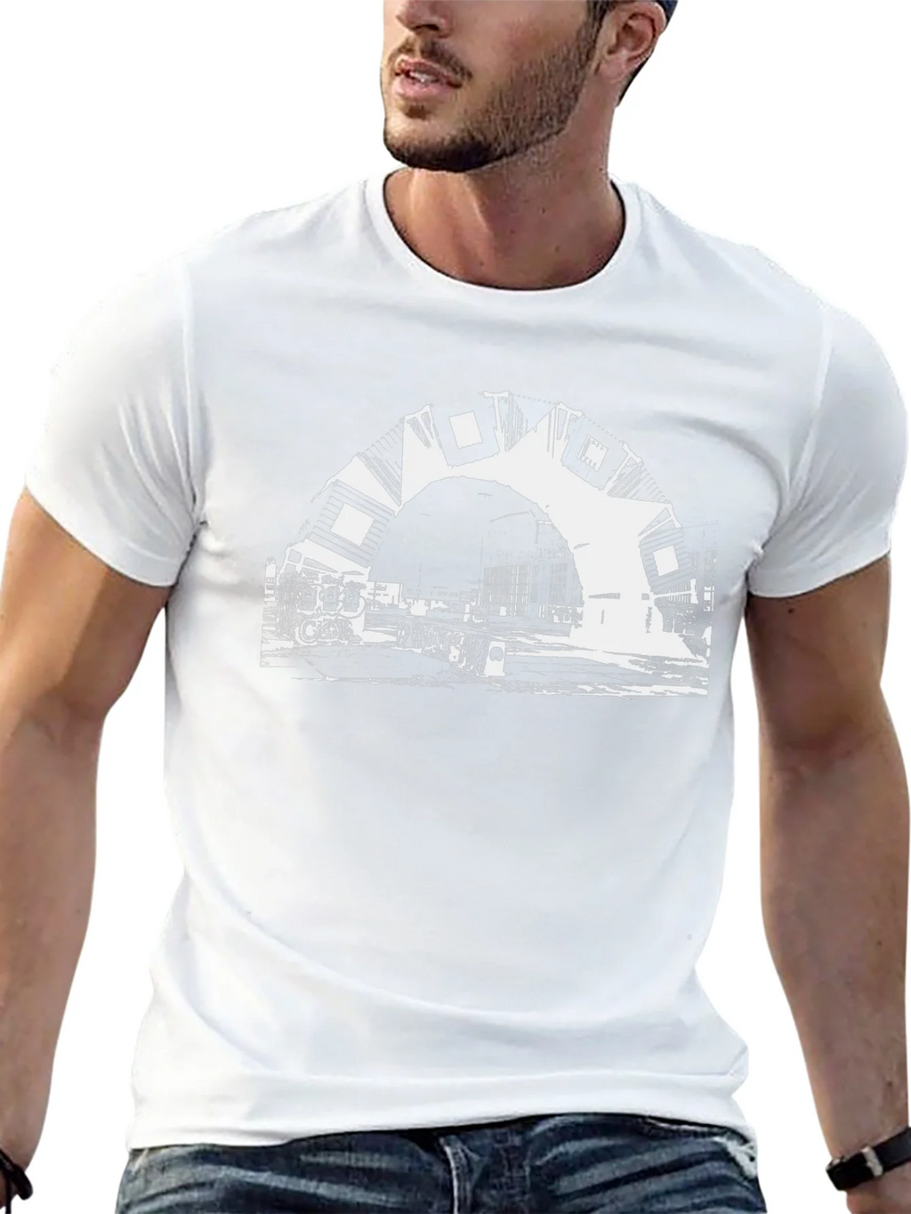 Bold Graphic Print Black T-Shirt product image 6