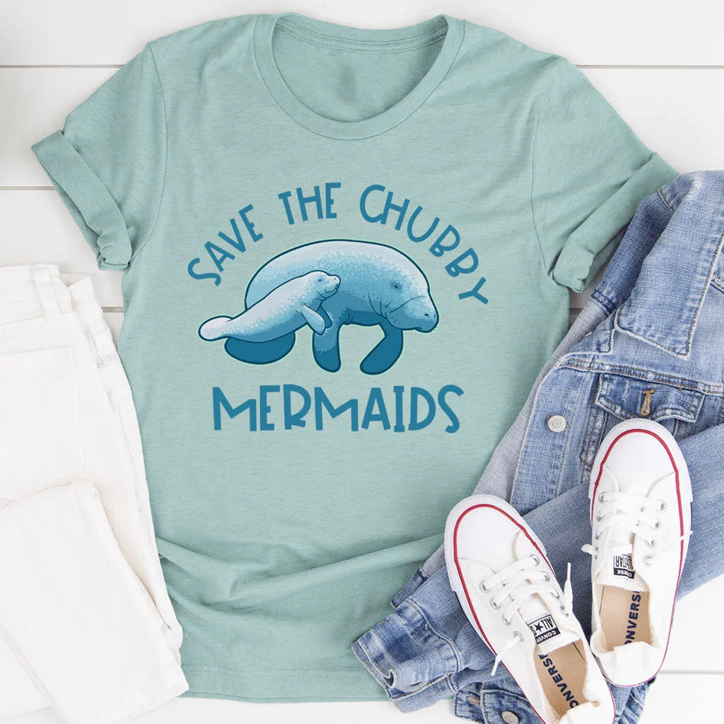 Save The Chubby Mermaids Tee product image 4