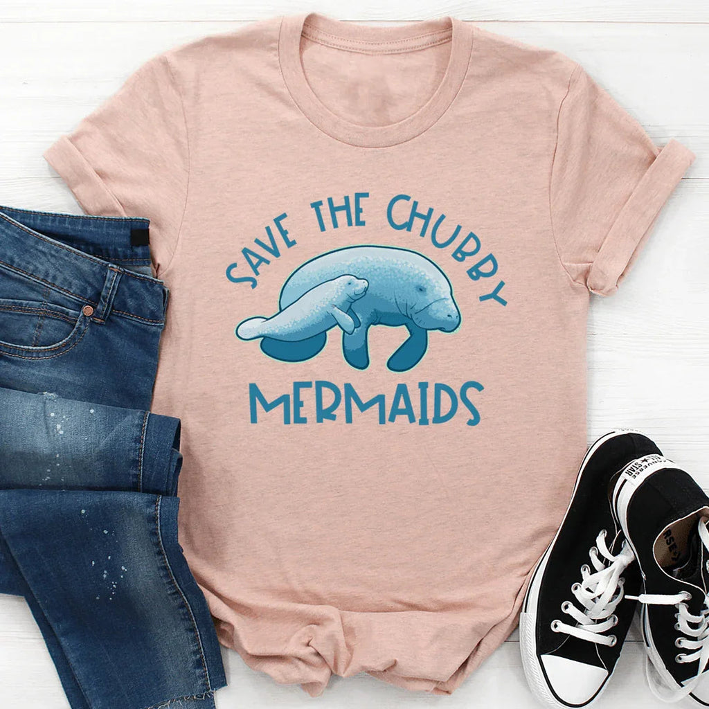 Save The Chubby Mermaids Tee product image 3