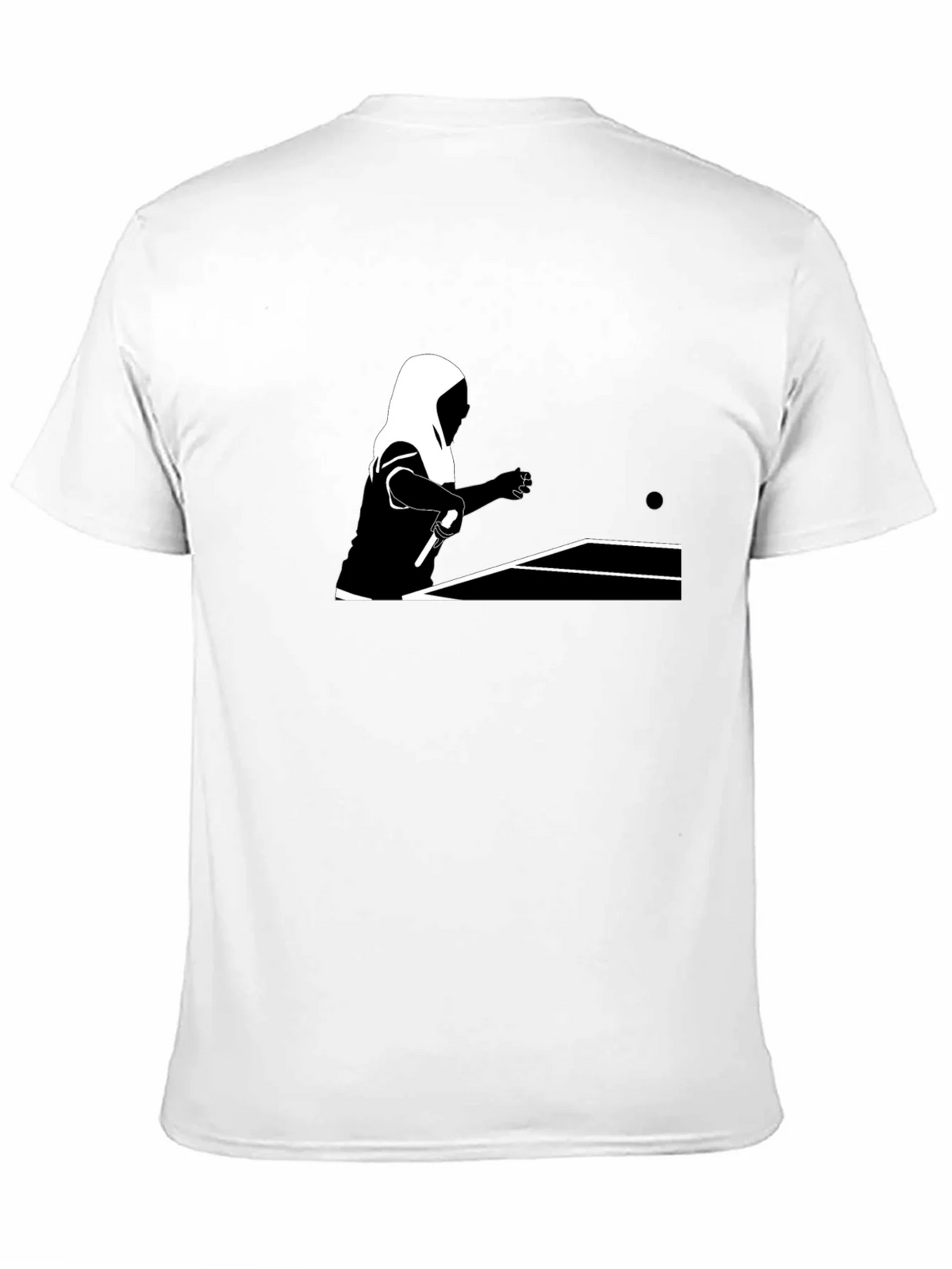 Table Tennis Graphic Tee - Black Cotton Shirt product image 10