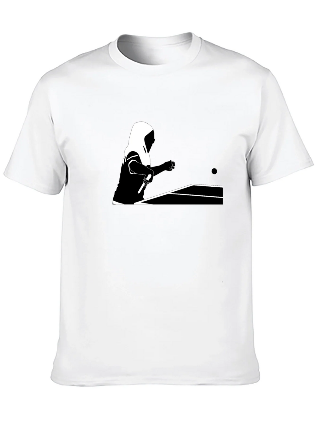 Table Tennis Graphic Tee - Black Cotton Shirt product image 9
