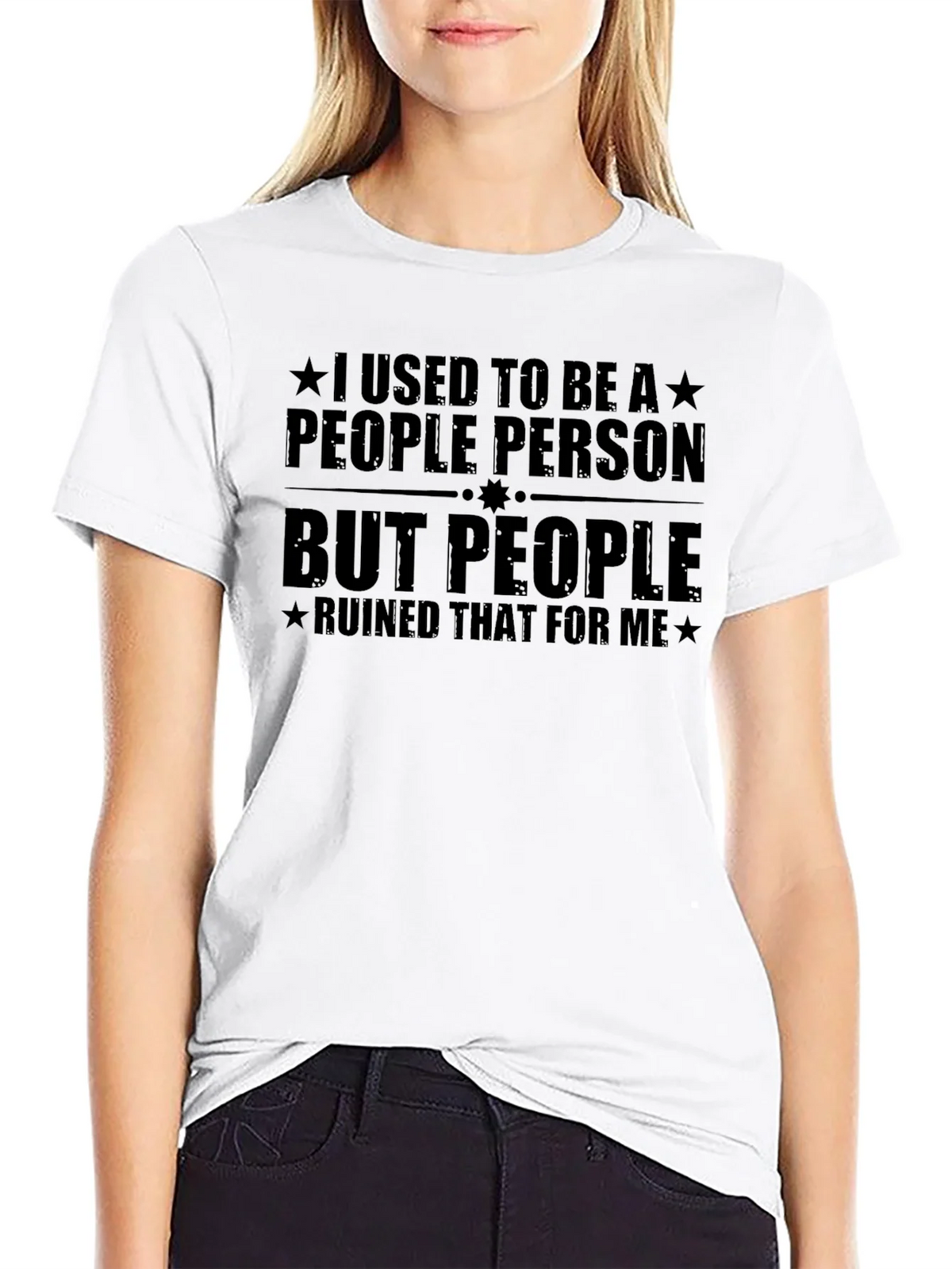 I Used To Be a People Person T-Shirt - Funny Sarcastic Tee product image 1