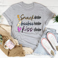 Playful Motherhood Humor Graphic Top – \"Snack Dealer product image 1