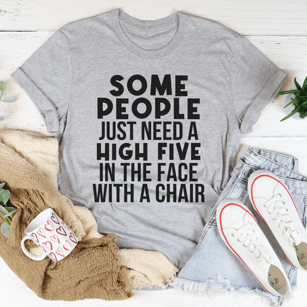 Some People Just Need A High Five Tee product image 2