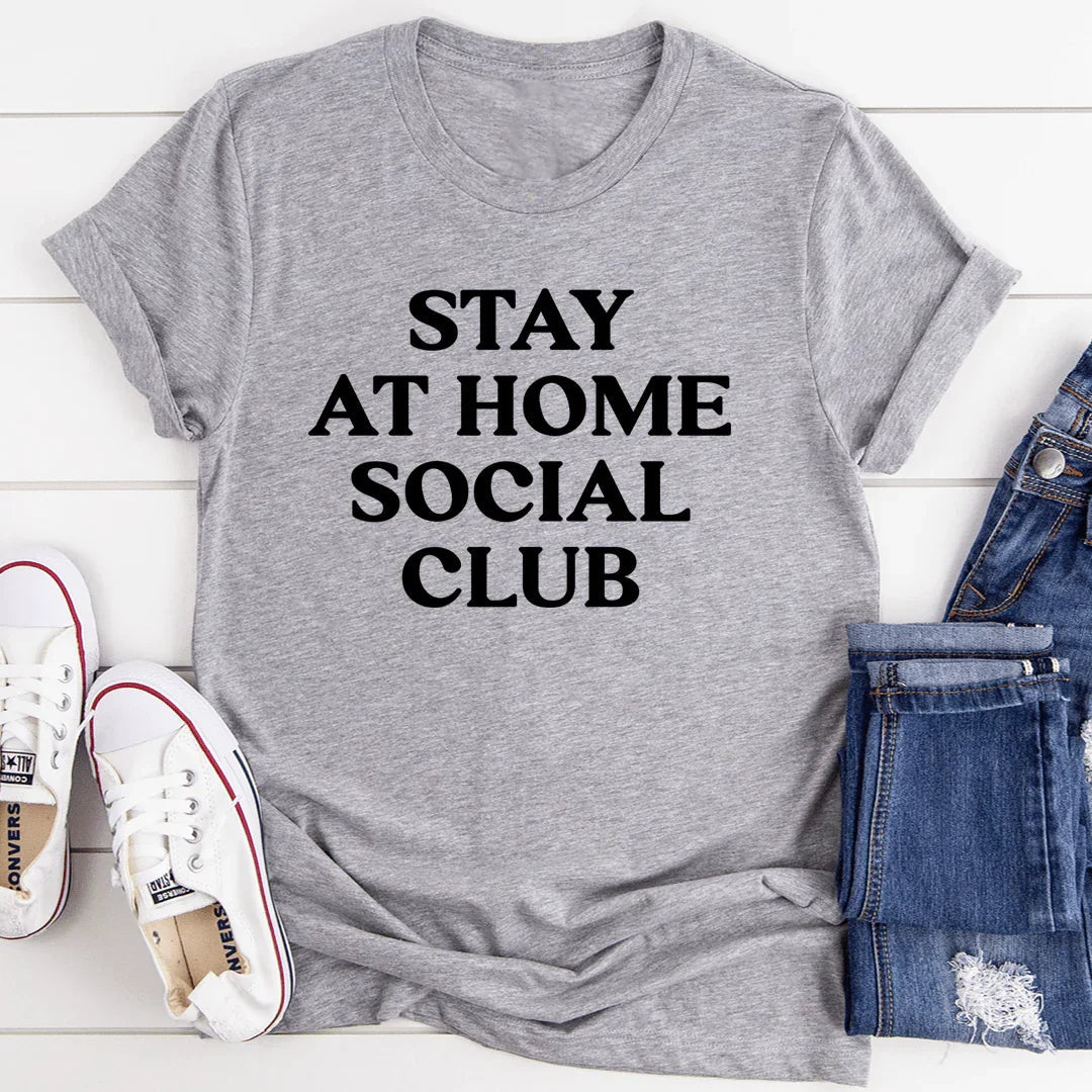 Introvert Cozy Lifestyle Graphic Top – "Stay At Home Social product image 1