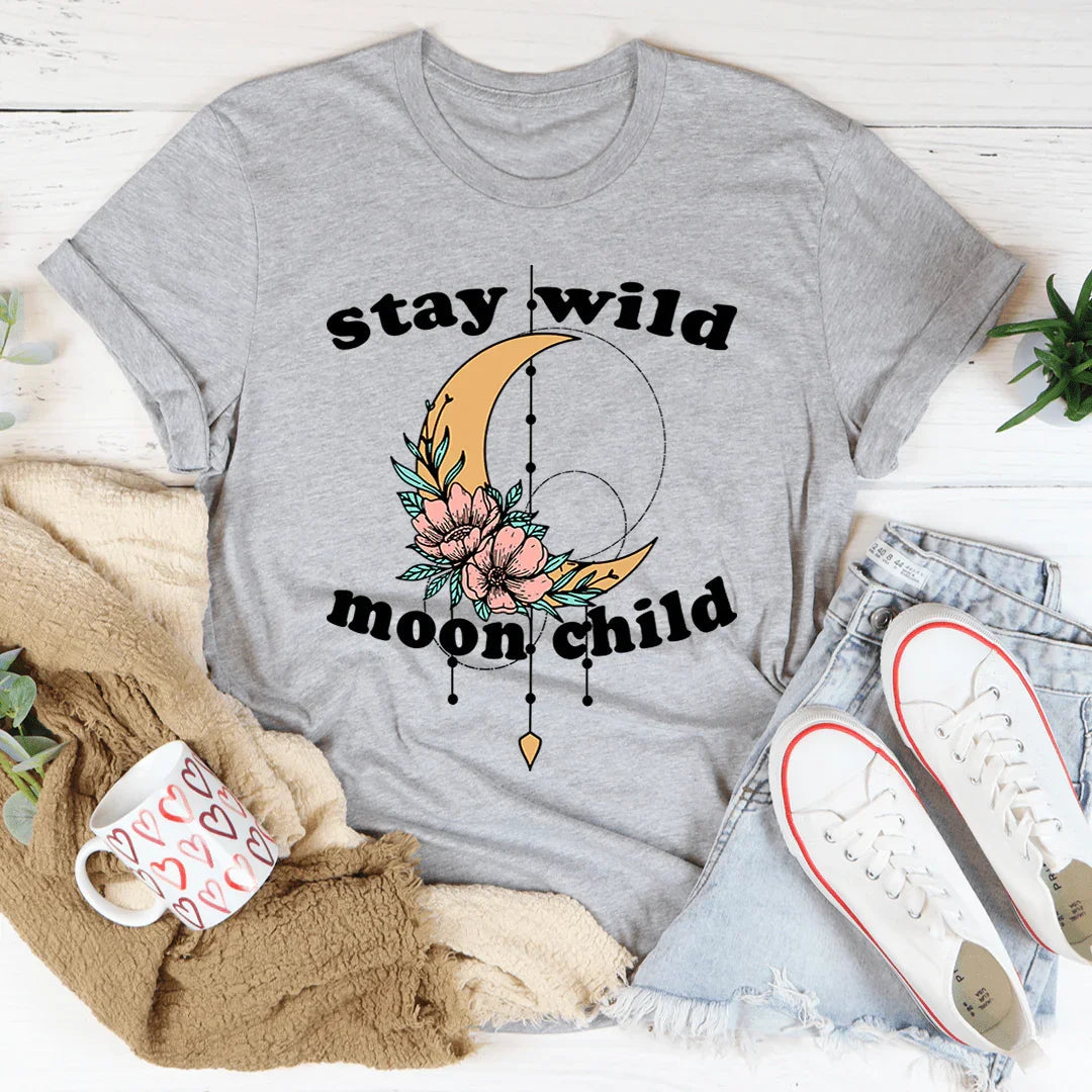 Stay Wild Moon Child Boho Tee product image 3
