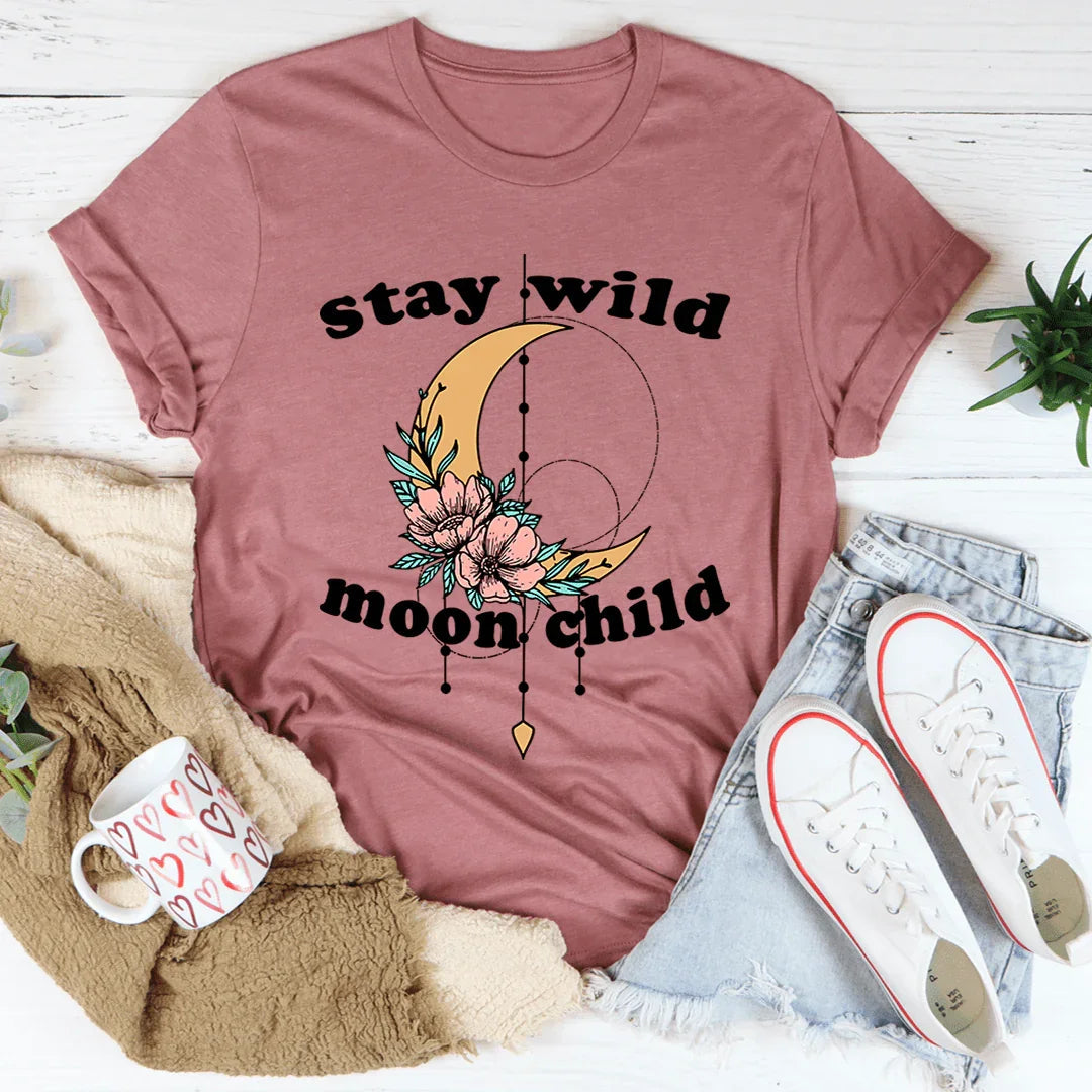 Stay Wild Moon Child Boho Tee product image 2