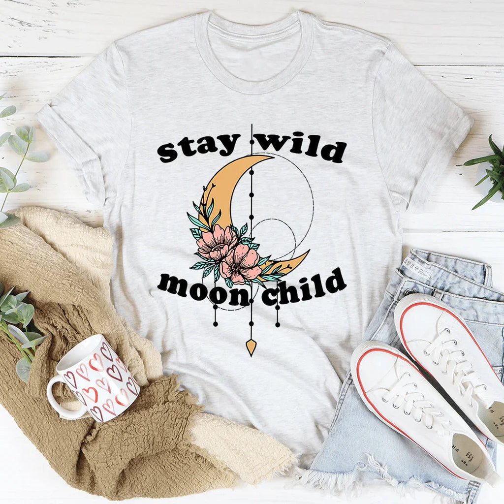Stay Wild Moon Child Boho Tee product image 4