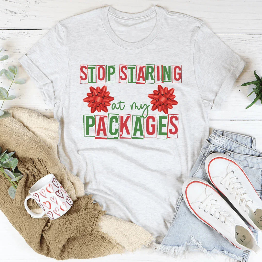 Stop Staring At My Packages Tee product image 4