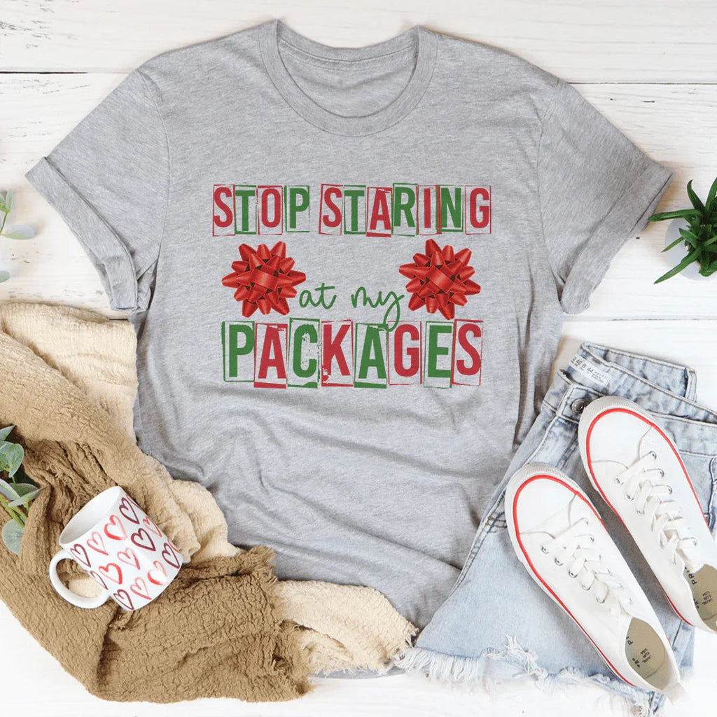 Stop Staring At My Packages Tee product image 3