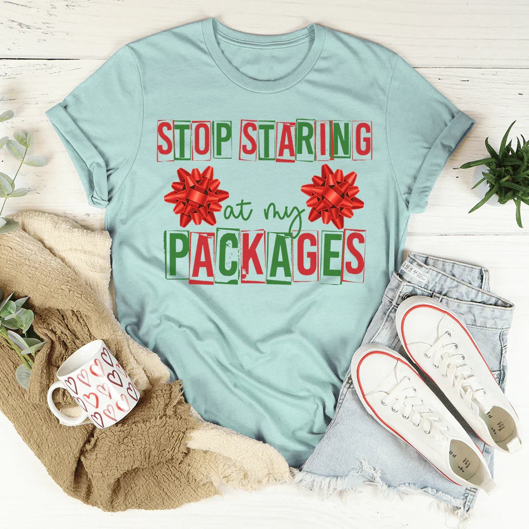 Stop Staring At My Packages Tee product image 2