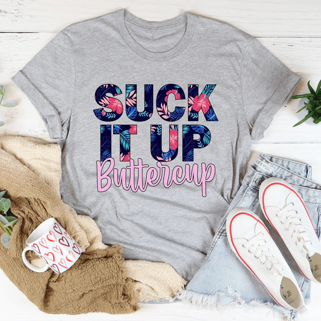 Suck It Up Buttercup Floral Tee product image 2