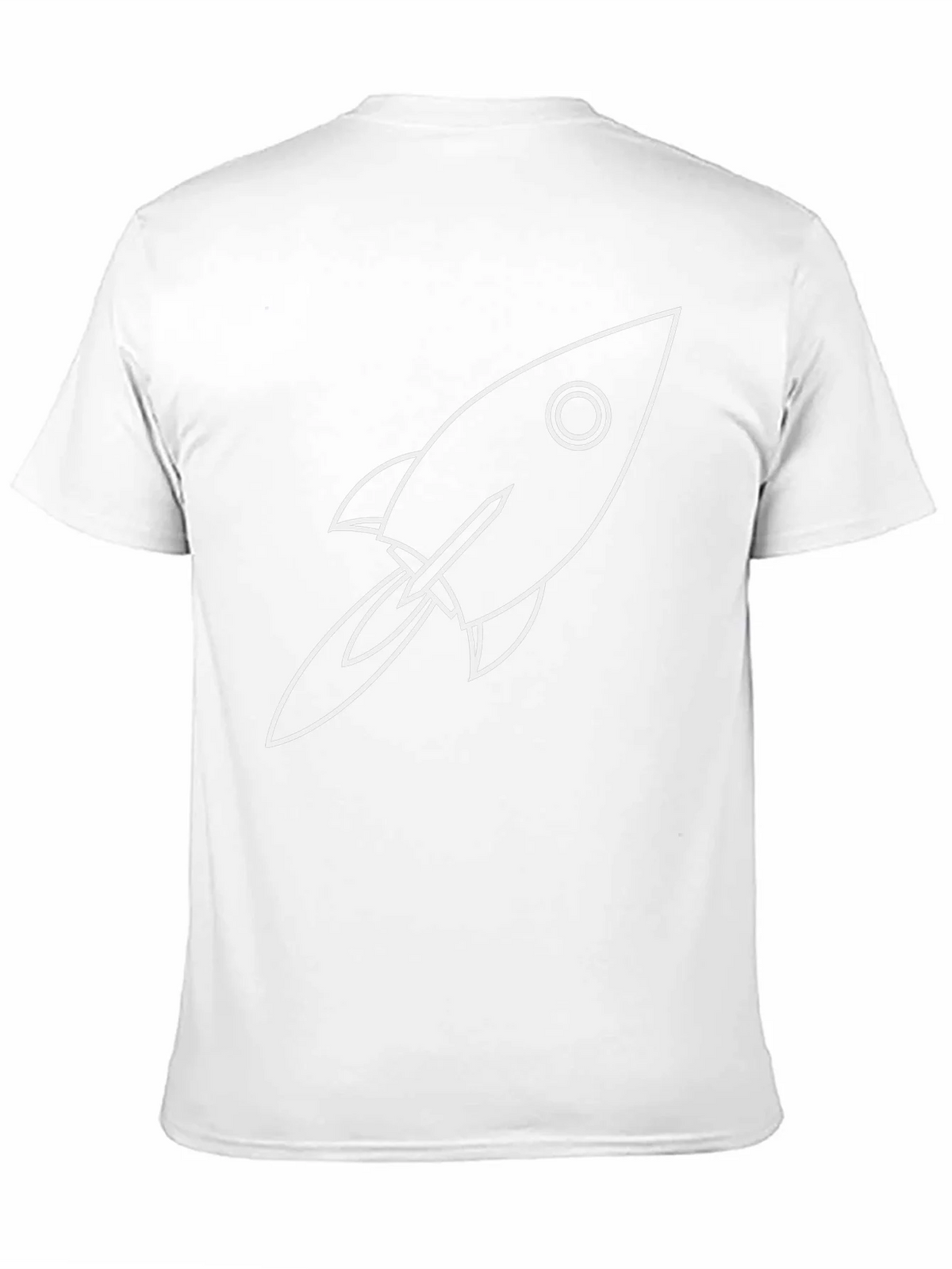 Rocket Ship Graphic Black T-Shirt product image 4