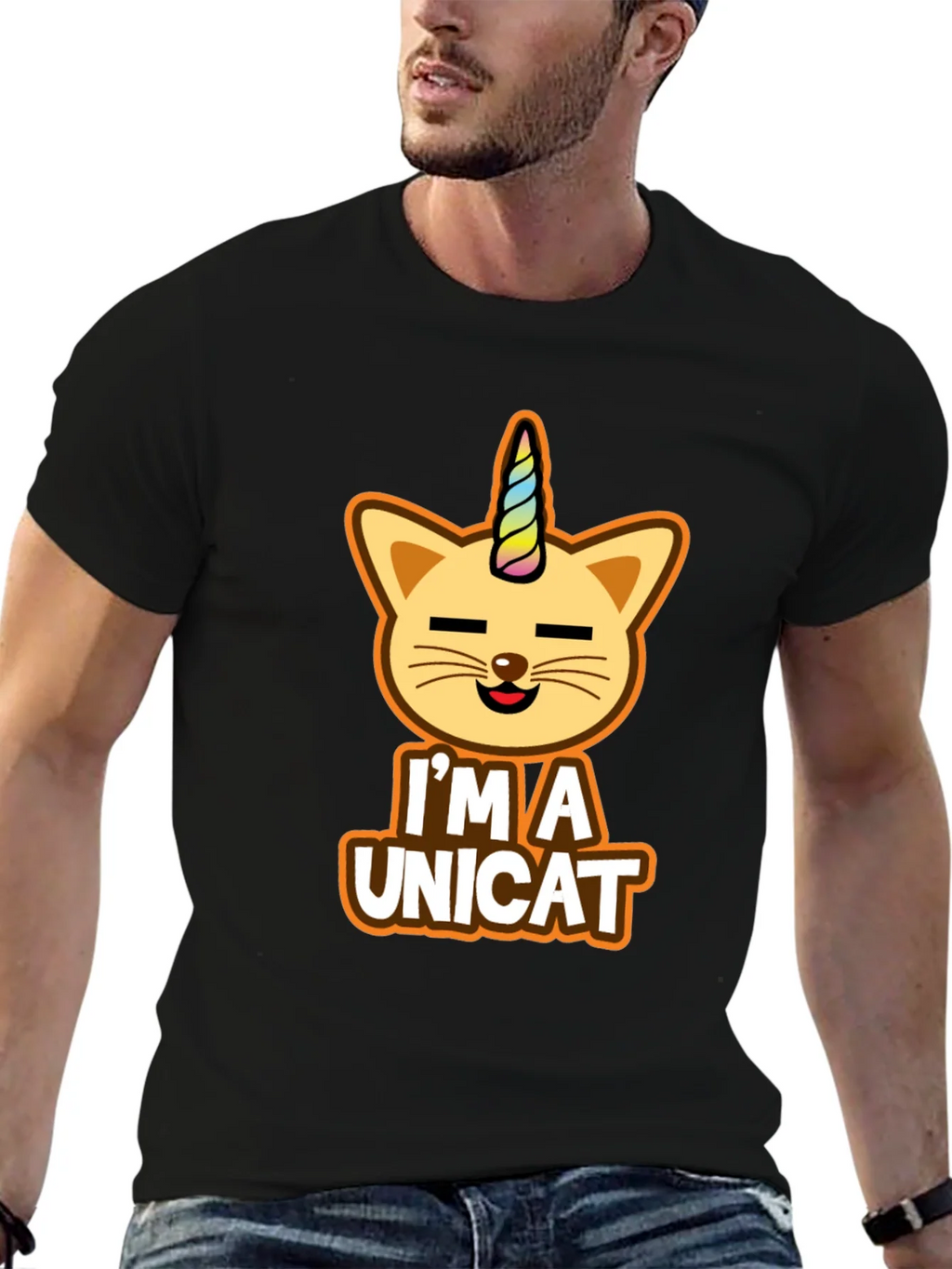 Im A Unicat T-Shirt Funny Unicorn Cat Tee product image 2