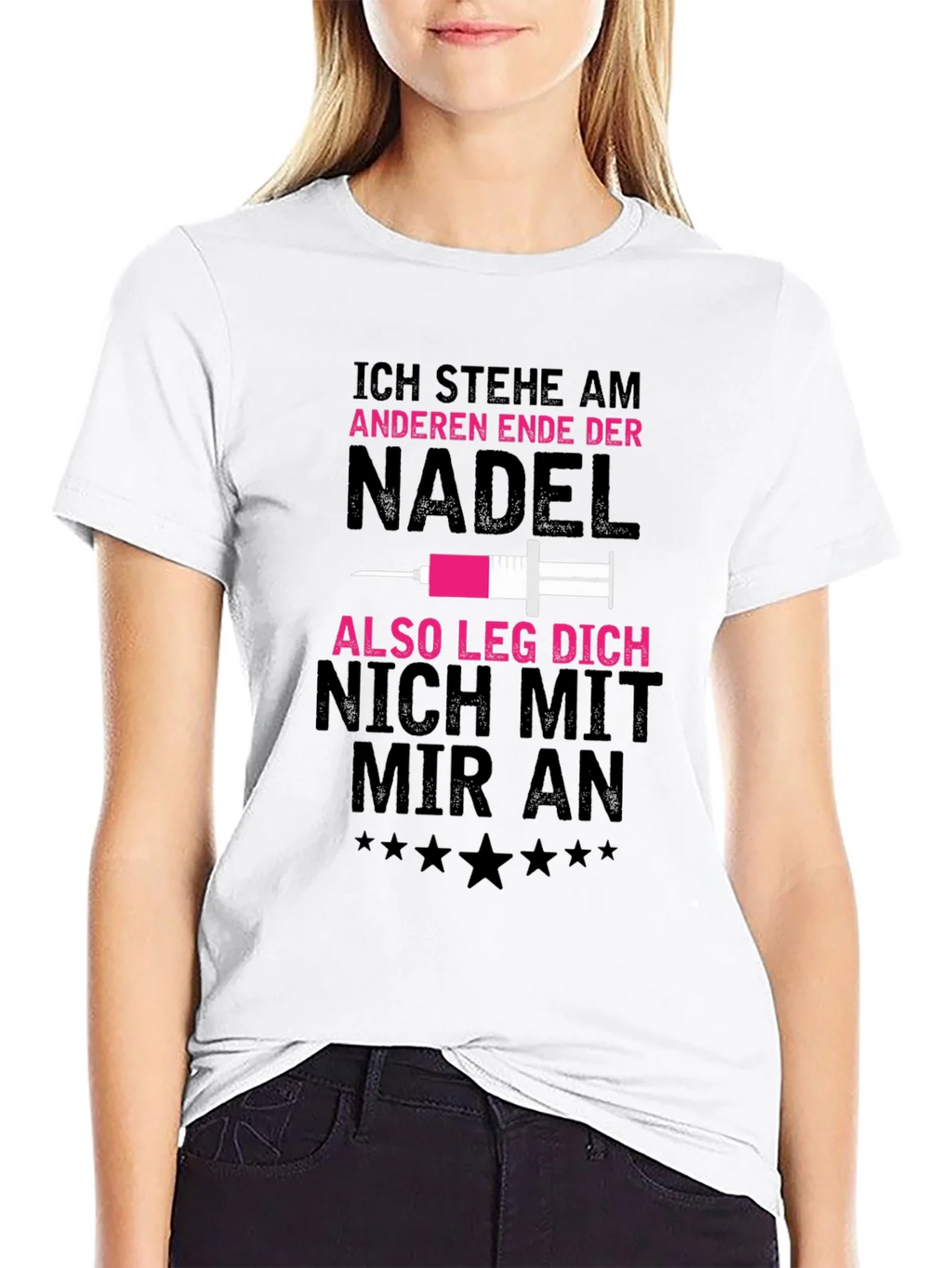 Ich Stehe Am Anderen Ende Der Nadel T-Shirt product image 3