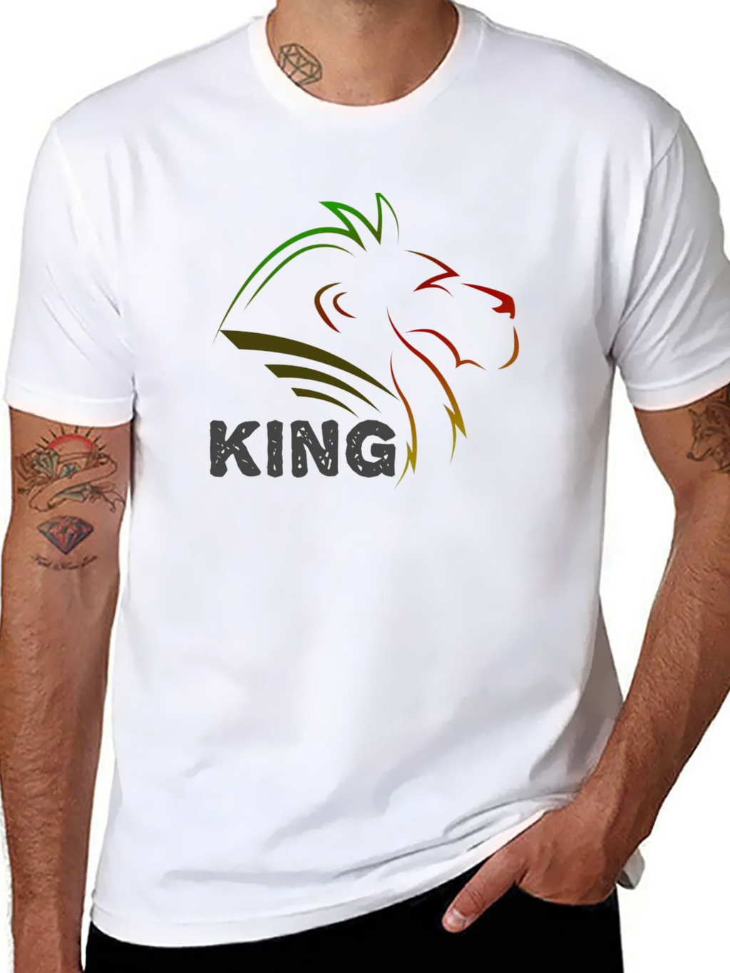 Lion King Graphic Black T-Shirt product image 5