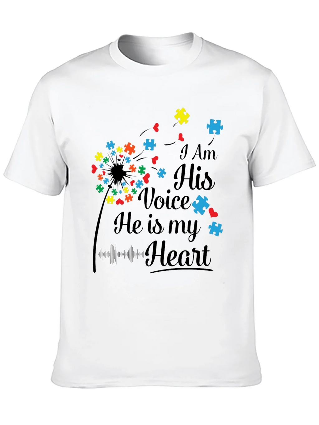 Autism Awareness I Am His Voice T-Shirt product image 5