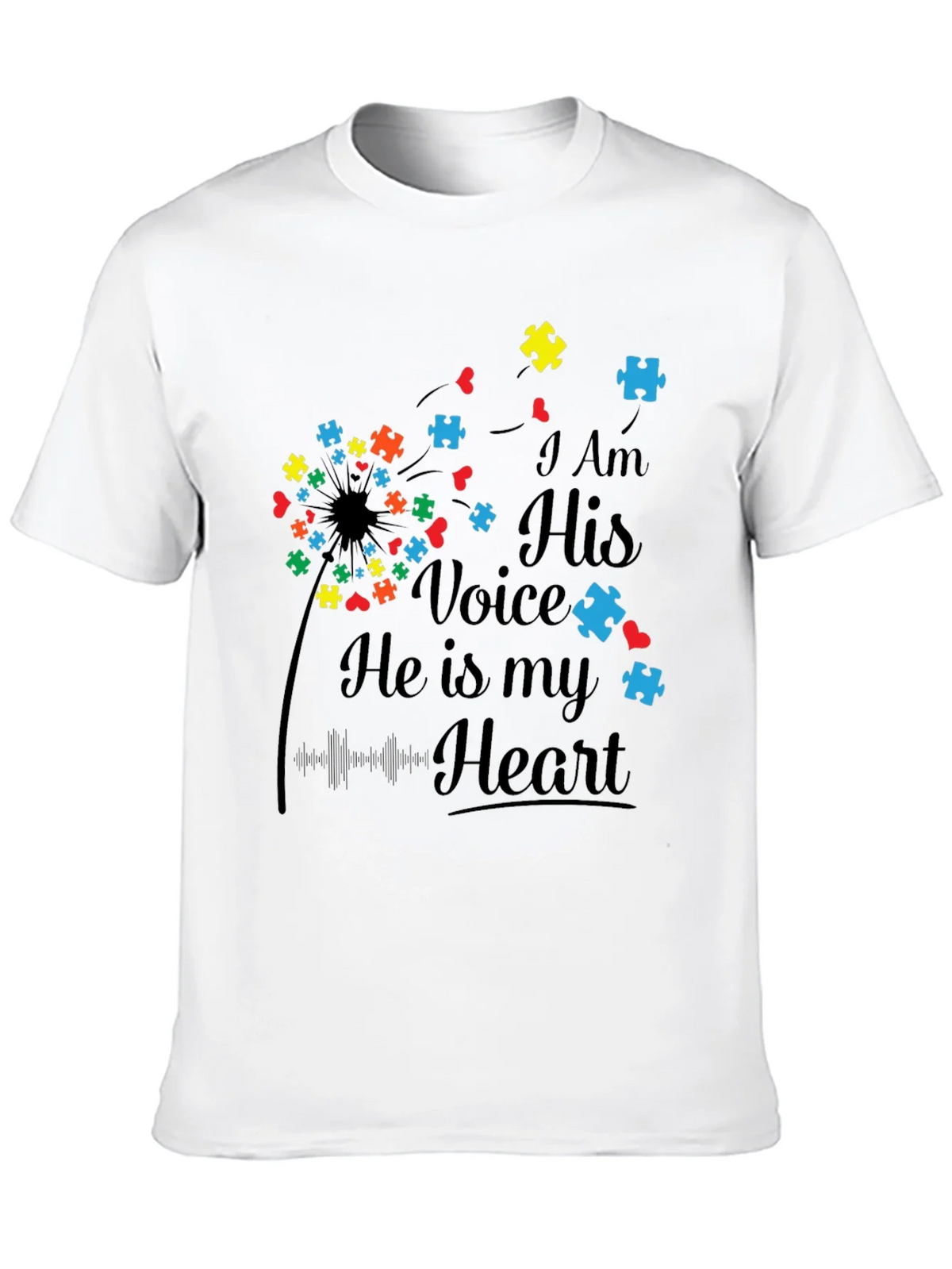 Autism Awareness I Am His Voice T-Shirt product image 5