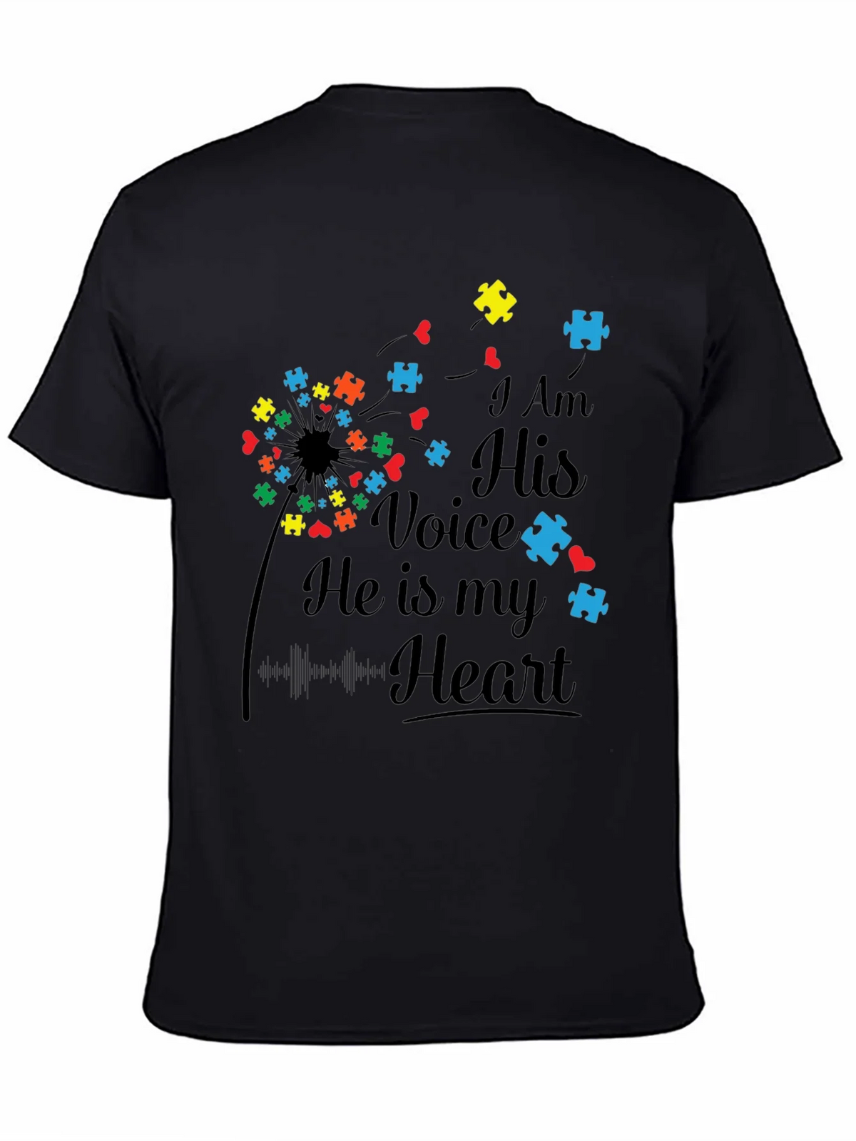 Autism Awareness I Am His Voice T-Shirt product image 2