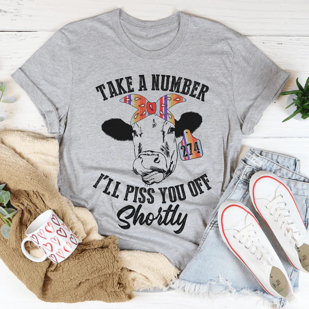 Take A Number Cow Tee product image 1