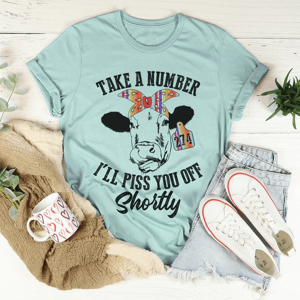 Take A Number Cow Tee product image 4