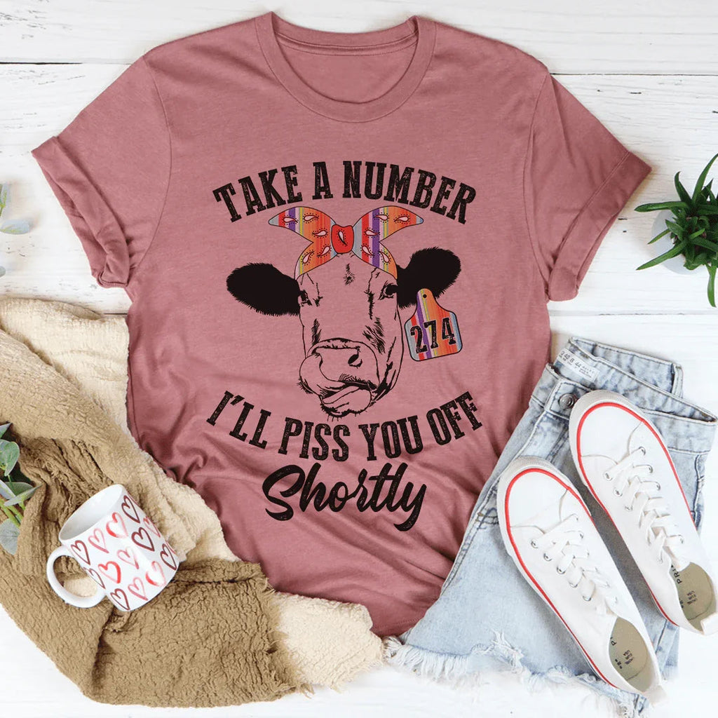 Take A Number Cow Tee product image 3