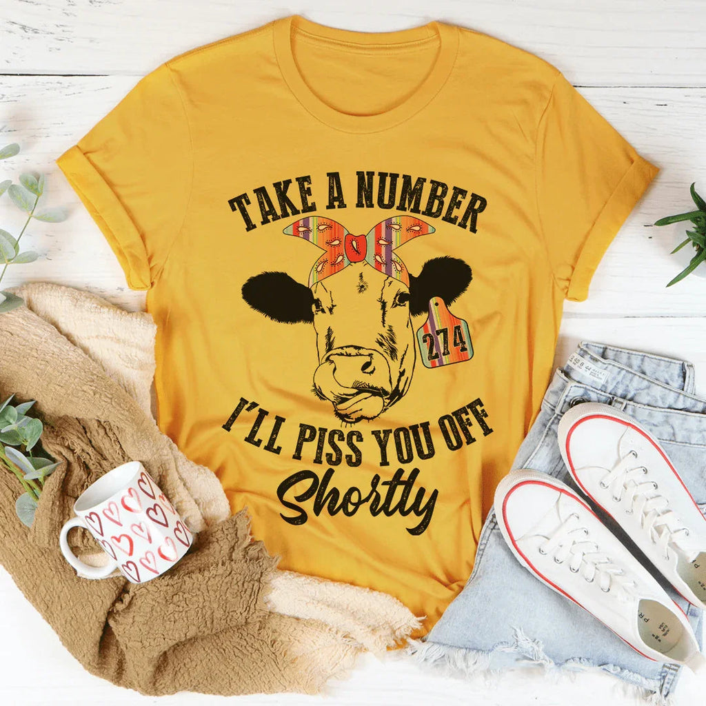 Take A Number Cow Tee product image 2