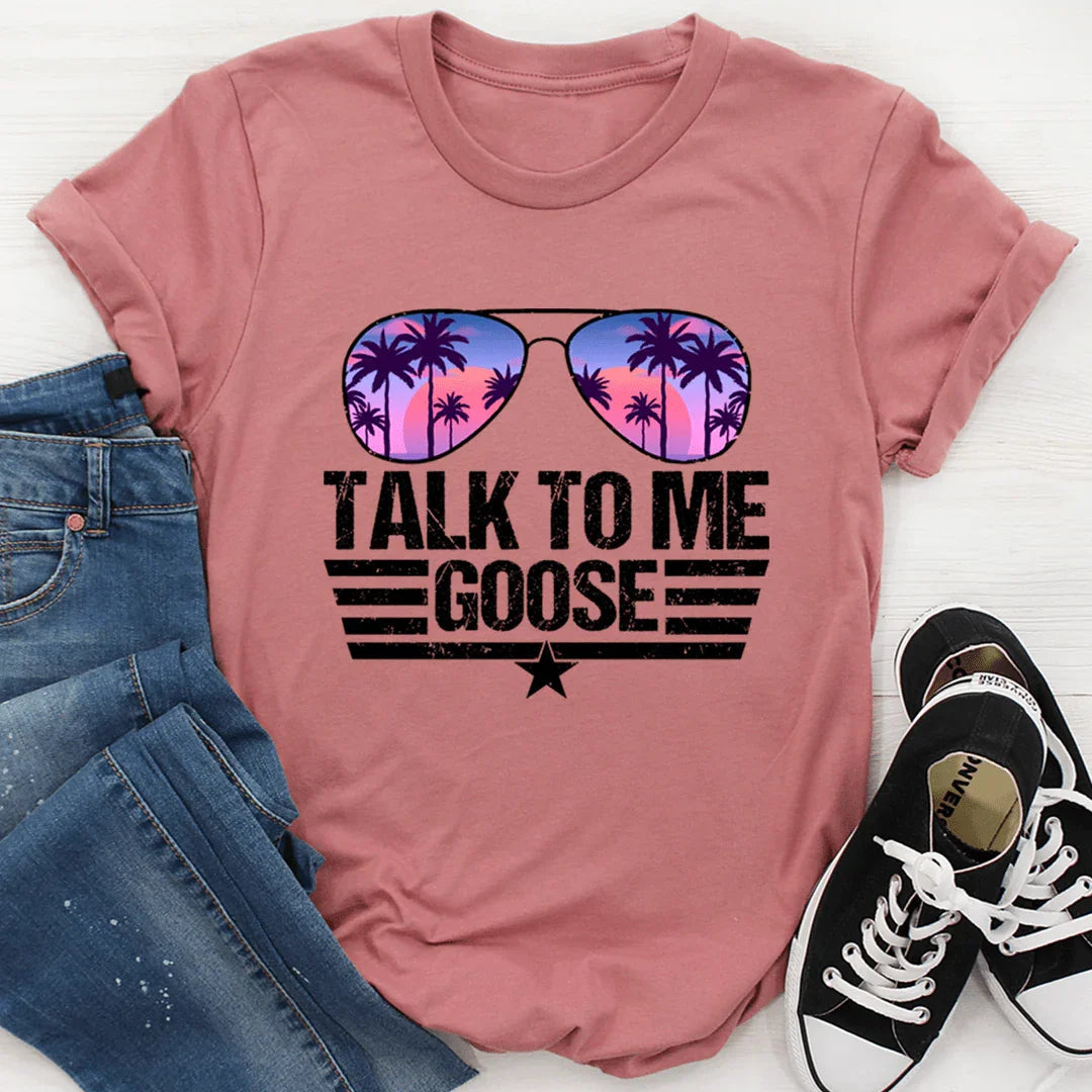 Retro Aviator Movie Graphic Tee – "Talk To Me Goose" product image 3