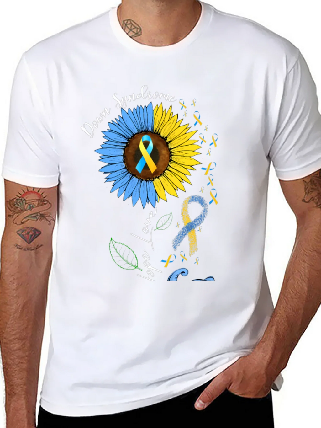 Down Syndrome Awareness Sunflower T-Shirt product image 7