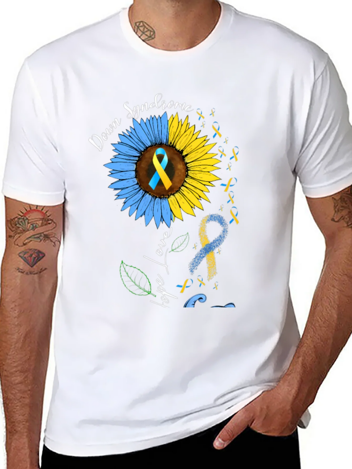Down Syndrome Awareness Sunflower T-Shirt product image 7