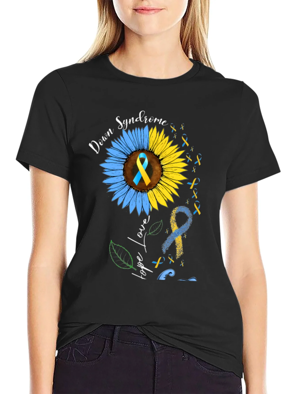 Down Syndrome Awareness Sunflower T-Shirt product image 2