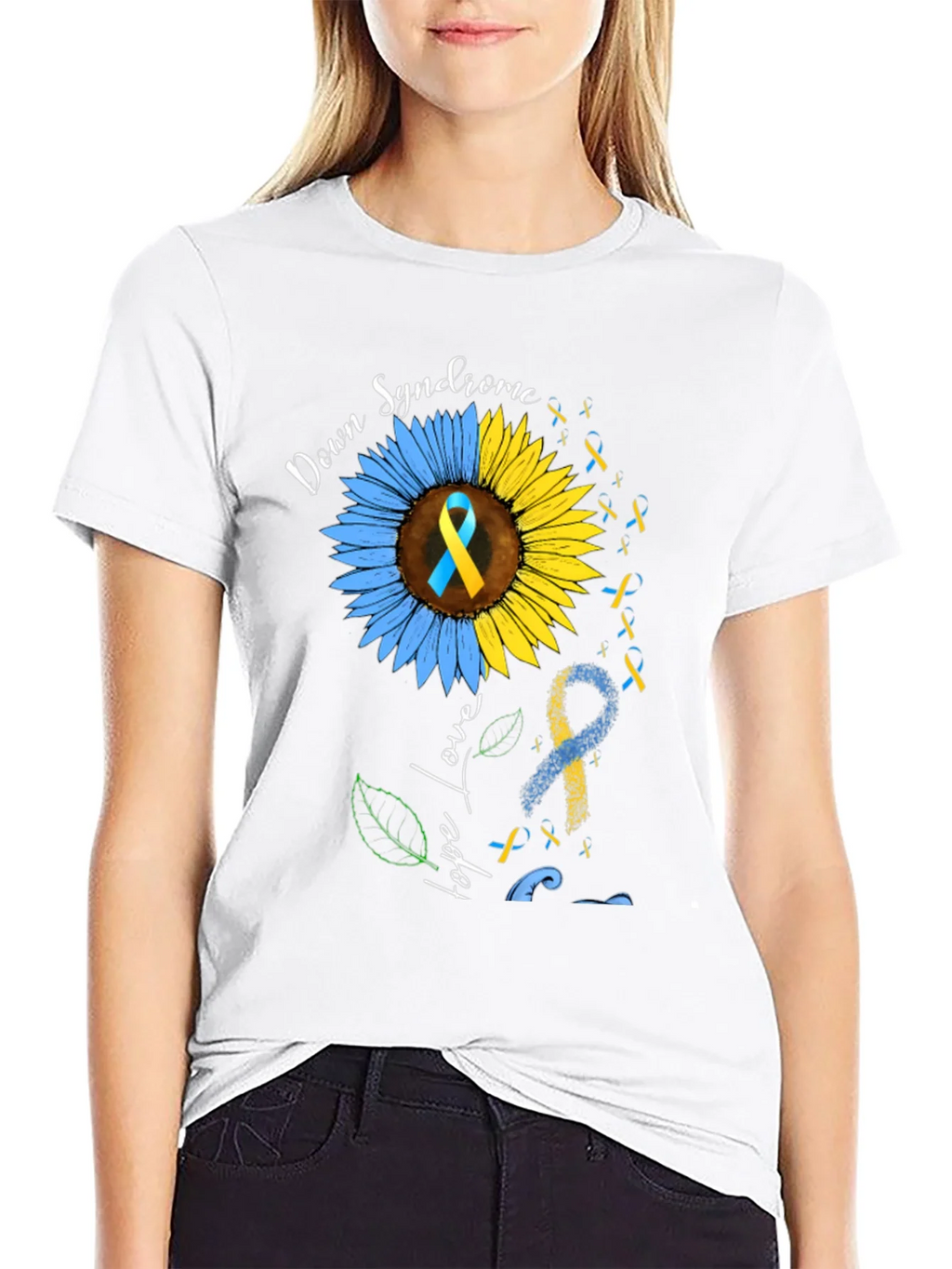 Down Syndrome Awareness Sunflower T-Shirt product image 8