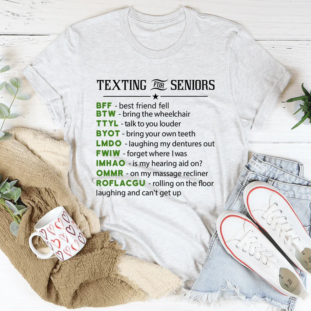 Texting For Seniors Tee product image 3