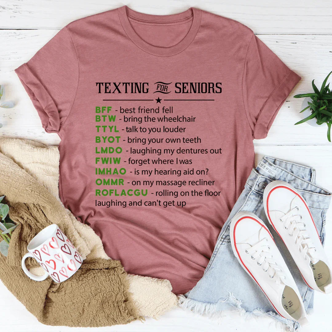 Texting For Seniors Tee product image 2