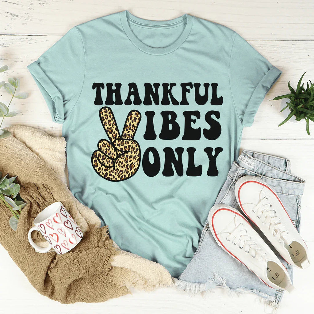 Thankful Vibes Only Tee product image 4