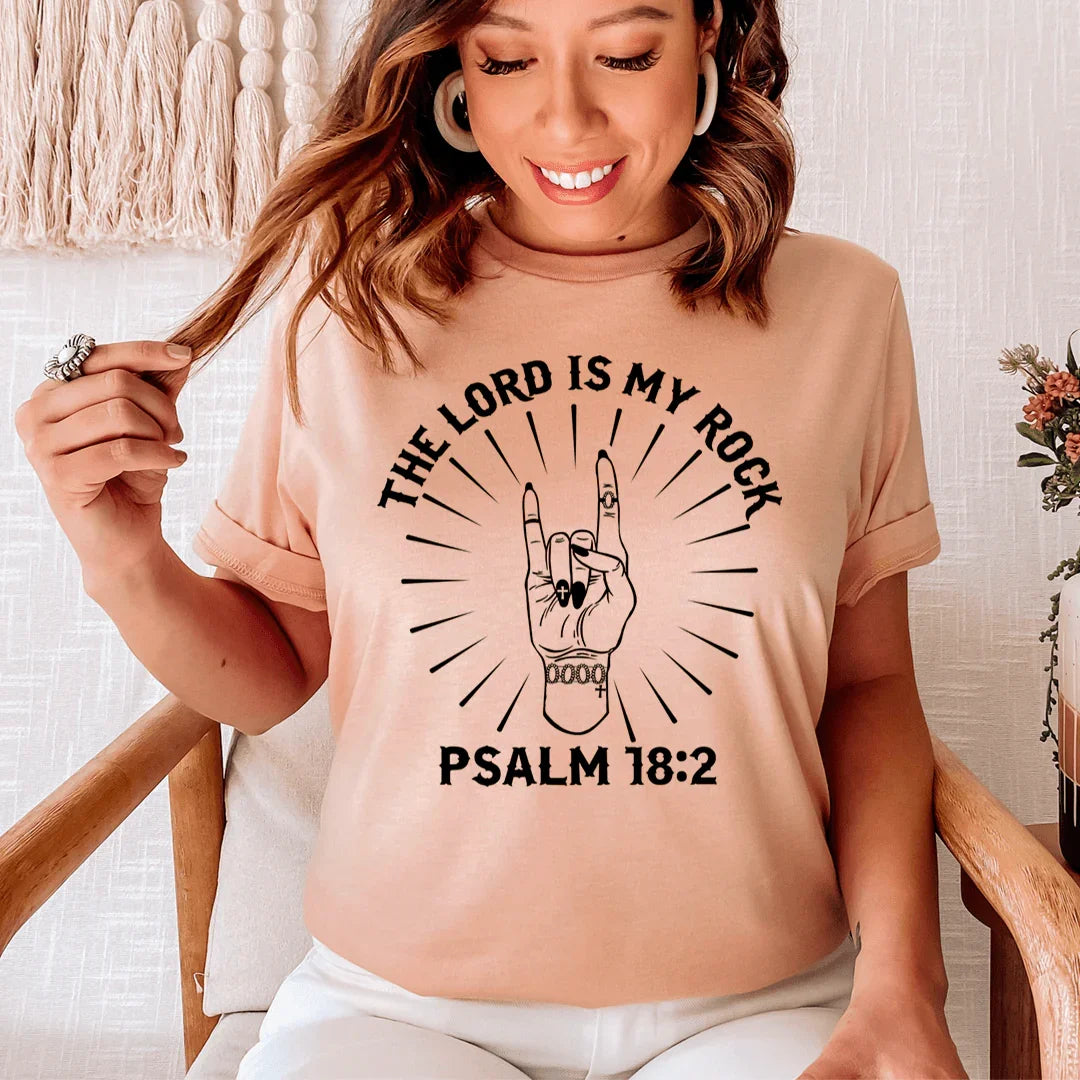 Scripture Strength Faith Graphic T-Shirt – "The Lord Is My product image 1