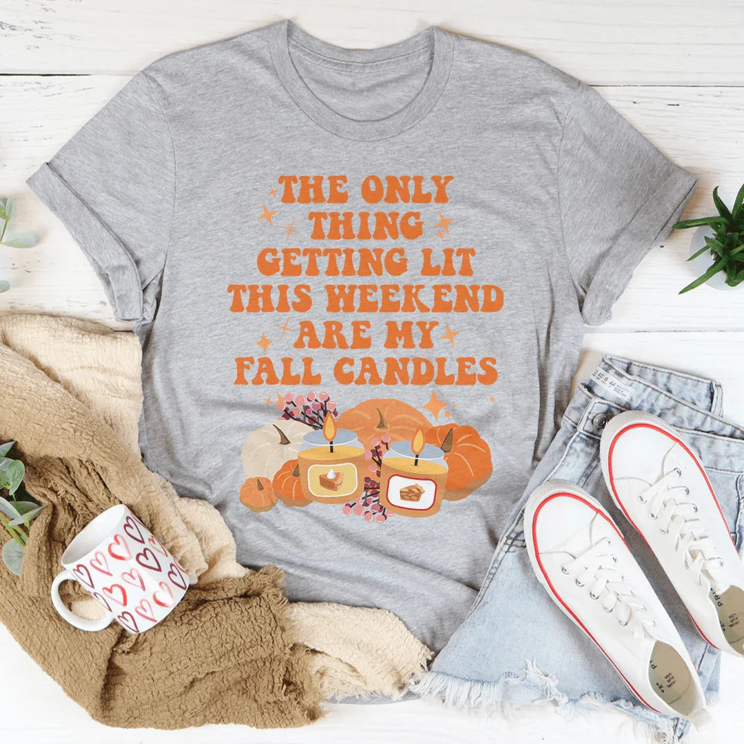 Cozy Autumn Graphic Tee – The Only Thing Getting Lit This product image 2