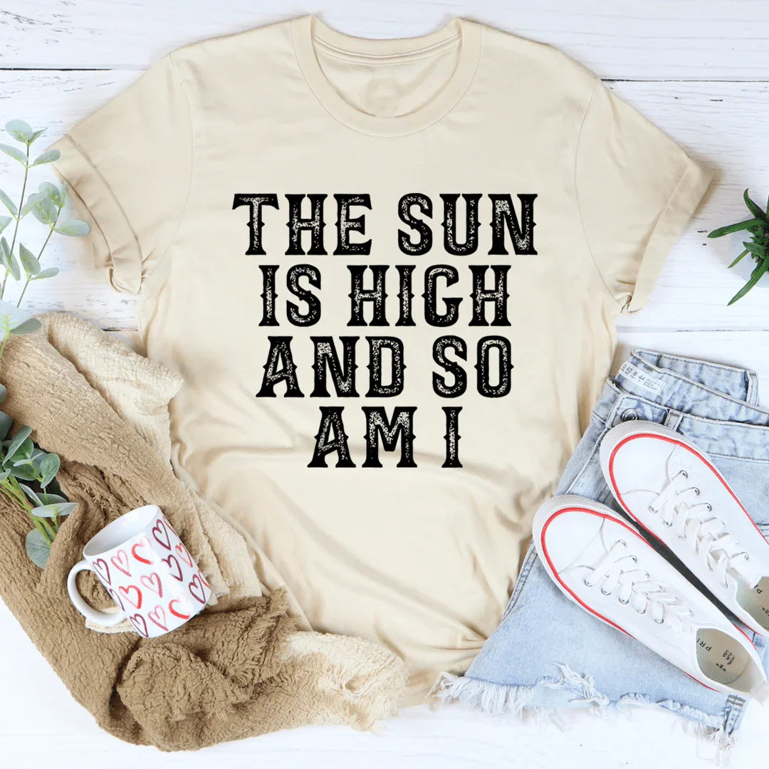 "The Sun Is High And So Am I" – Playful Summer Graphic Top product image 4